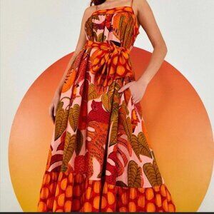 New With Tags Farm Rio Linen Dress, size medium